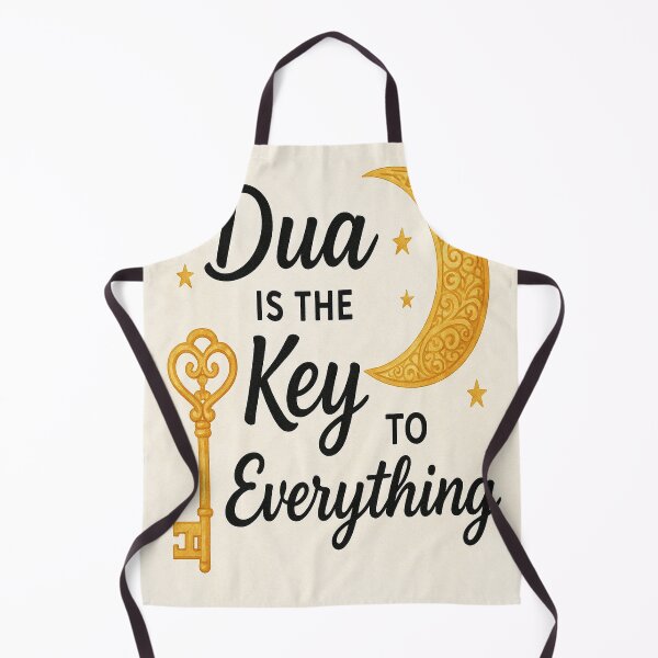 Item preview, Dua is the Key to Everything – Islamic Crescent Moon & Key Design designed and sold by AkilaCreations .