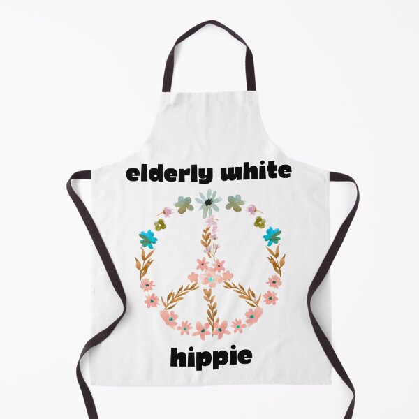 Item preview, Elderly White Hippie – Colorful Peace Sign Retro Hippie Vibes designed and sold by EVESTUDIOART.