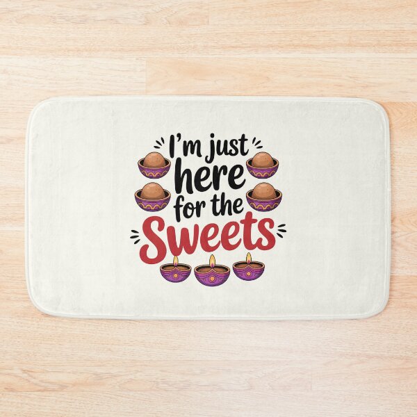 Item preview, I’m Just Here for the Sweets – Cute Diwali Ladoo Design designed and sold by Jollys-ArtShop.