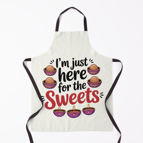 Item preview, I’m Just Here for the Sweets – Cute Diwali Ladoo Design designed and sold by Jollys-ArtShop.