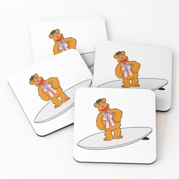 Item preview, Fozzie Bear On A Surfboard designed and sold by Animals-by-JB.