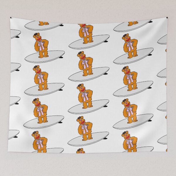 Item preview, Fozzie Bear On A Surfboard designed and sold by Animals-by-JB.