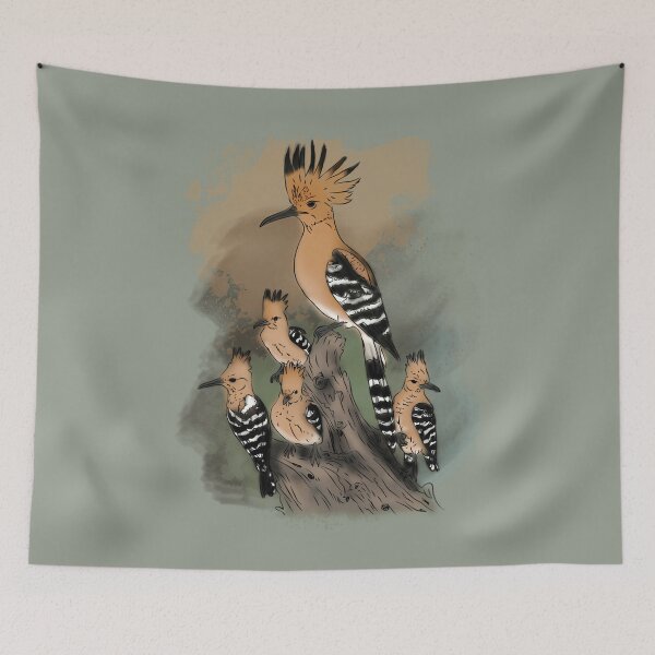 Item preview, Gathering Hoopoes Woodland Birds  designed and sold by Anhngoquocbi.