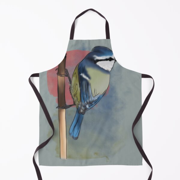 Item preview, Perching Blue Tit Watercolor Bird designed and sold by Anhngoquocbi.