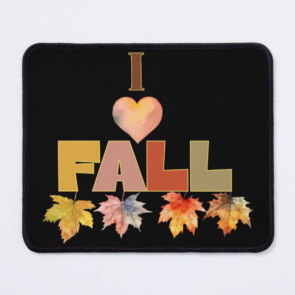 Item preview, I Love Fall / I Heart Fall Colorful Autumn Leaves designed and sold by SunandShade.
