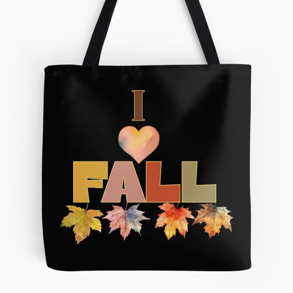 Item preview, I Love Fall / I Heart Fall Colorful Autumn Leaves designed and sold by SunandShade.