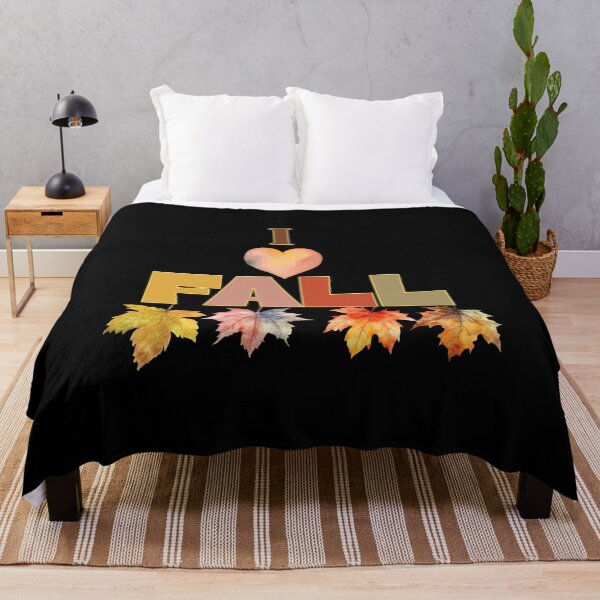 Item preview, I Love Fall / I Heart Fall Colorful Autumn Leaves designed and sold by SunandShade.