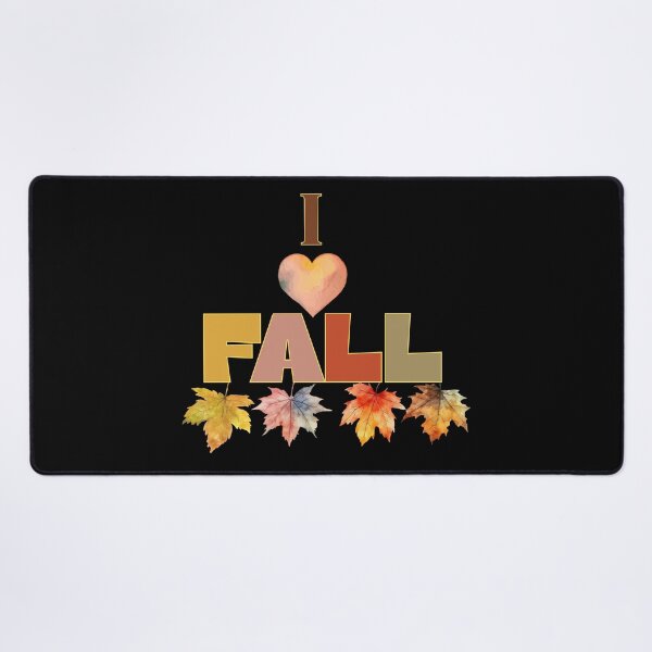 Item preview, I Love Fall / I Heart Fall Colorful Autumn Leaves designed and sold by SunandShade.