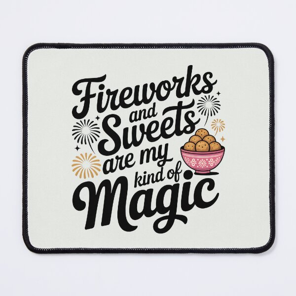 Item preview, Fireworks and Sweets Are My Kind of Magic – Diwali Celebration Design designed and sold by Jollys-ArtShop.