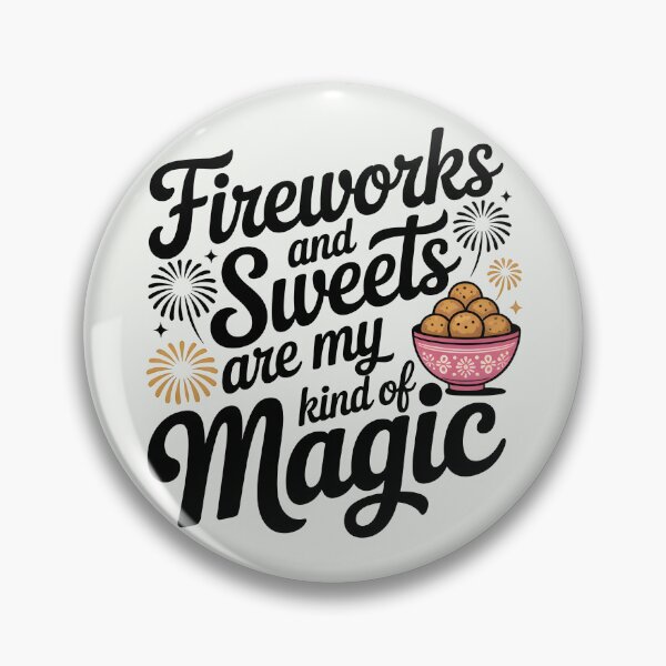 Item preview, Fireworks and Sweets Are My Kind of Magic – Diwali Celebration Design designed and sold by Jollys-ArtShop.