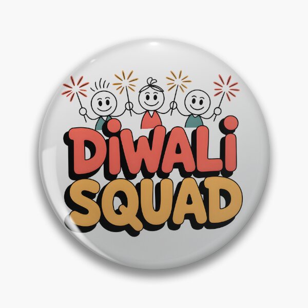 Item preview, Diwali Squad – Festival of Lights Celebration Design designed and sold by Jollys-ArtShop.