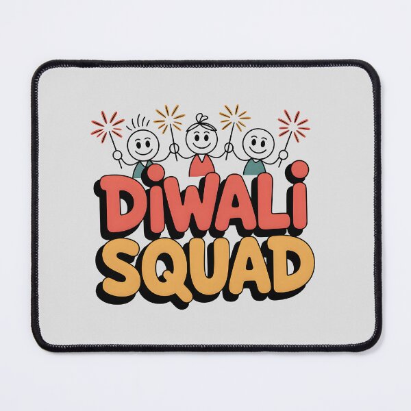 Item preview, Diwali Squad – Festival of Lights Celebration Design designed and sold by Jollys-ArtShop.
