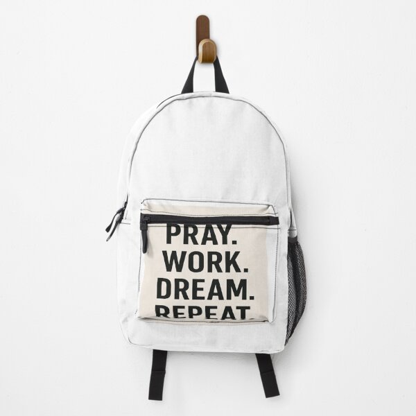 Item preview, Pray, Work, Dream, Repeat – Minimal Motivational Poster designed and sold by AkilaCreations .