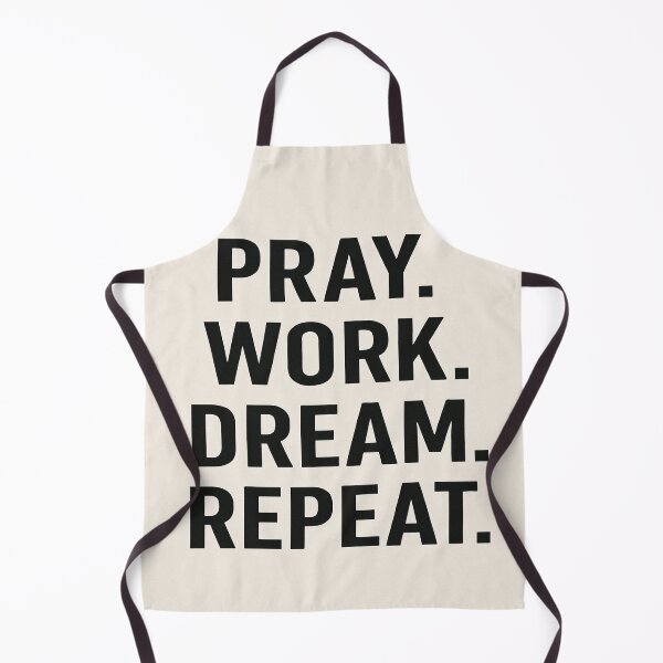 Item preview, Pray, Work, Dream, Repeat – Minimal Motivational Poster designed and sold by AkilaCreations .