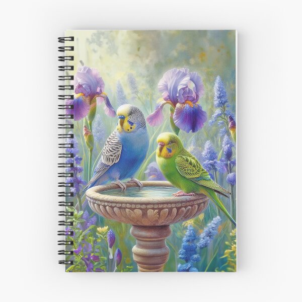 Item preview, Parakeet Budgies Iris Garden designed and sold by candiscamera.