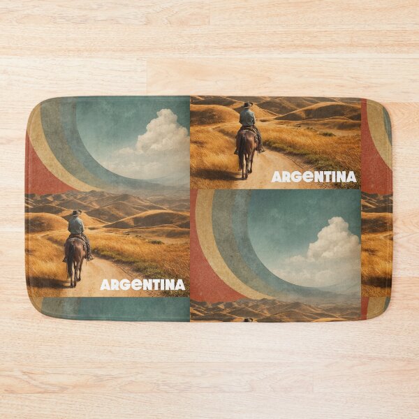 Item preview, Horizontes Retro: Espíritu Gaucho en las Montañas Doradas de Argentina designed and sold by ForeverPrintsOK.