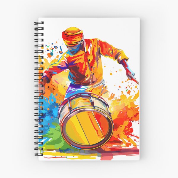 Item preview, Colorful Abstract Drummer Art – Festival Music Design designed and sold by DesignArtist.ia.