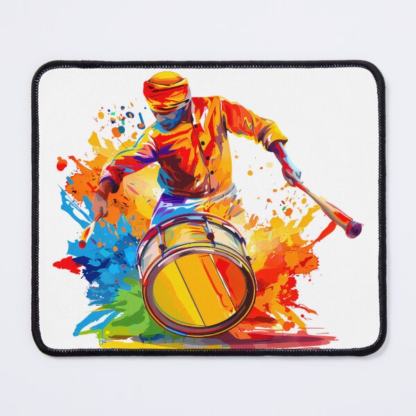 Item preview, Colorful Abstract Drummer Art – Festival Music Design designed and sold by DesignArtist.ia.