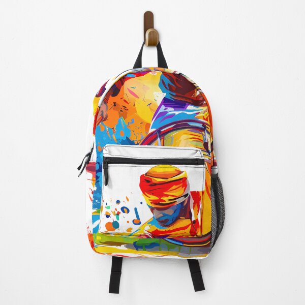 Item preview, Colorful Abstract Drummer Art – Festival Music Design designed and sold by DesignArtist.ia.