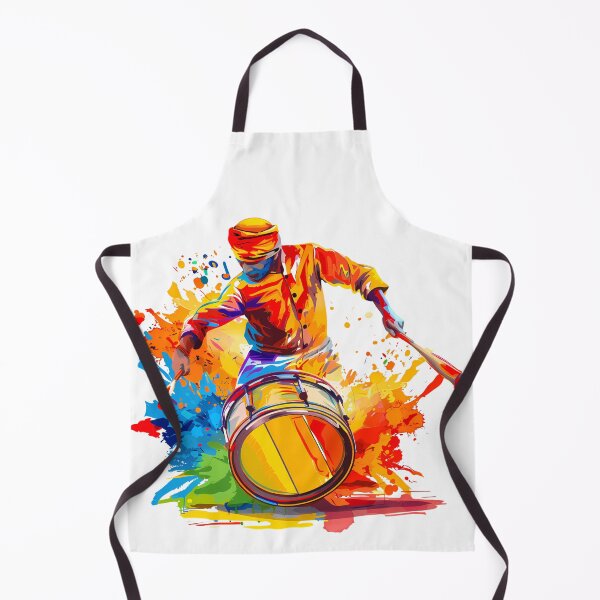 Item preview, Colorful Abstract Drummer Art – Festival Music Design designed and sold by DesignArtist.ia.