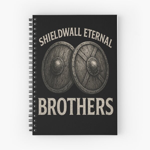 Item preview, Shieldwall Eternal – Brothers in Arms Viking Brotherhood Shirt designed and sold by Mythborn Saga.