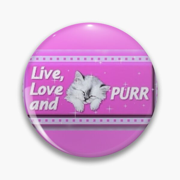 Item preview, live, love and purr cat stamp designed and sold by ro0bee.