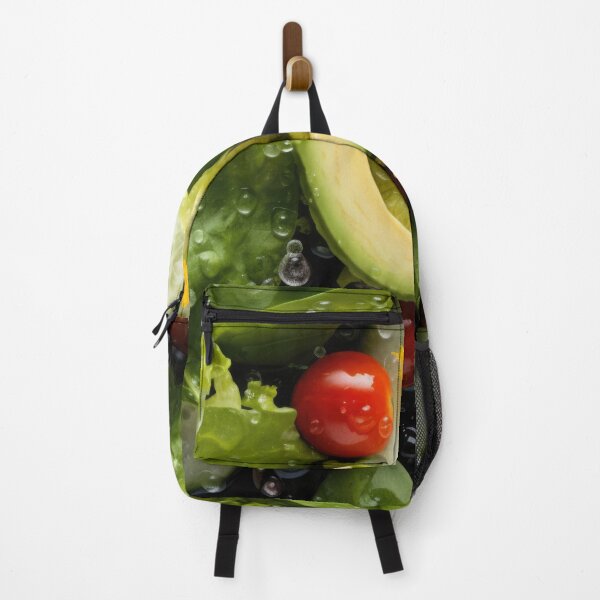 Item preview, Fresh vegetable salad with citrus, cherry tomatoes, and lettuce in water splash, AI generated designed and sold by dvoevnore.