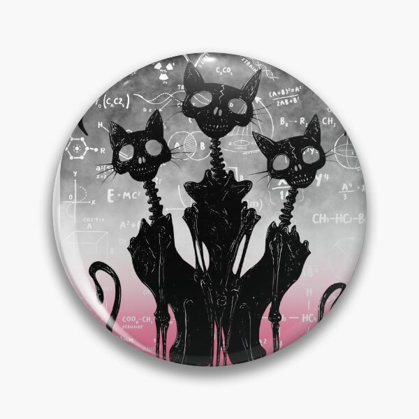 Item preview, Cyber Goth STEM Cats 2025 – Y2K Dark Academia Pink Aesthetic Skeleton Ca designed and sold by LizaRancel.