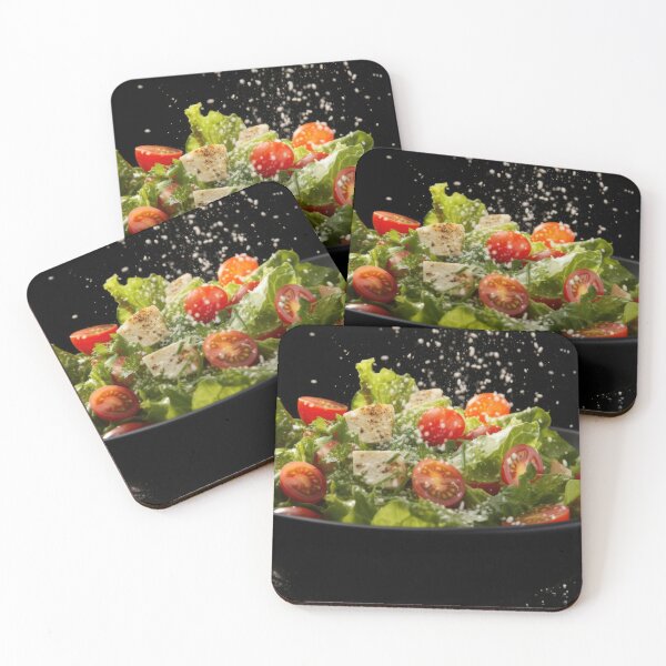 Item preview, Fresh vegetable salad with citrus, cherry tomatoes, and lettuce in water splash, AI generated designed and sold by dvoevnore.