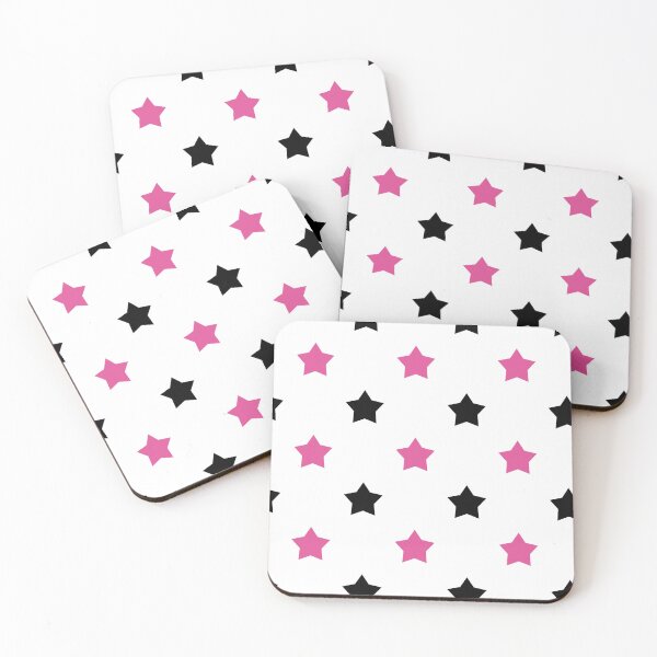 Item preview, Stars Pink and Black designed and sold by ValeriesGallery.