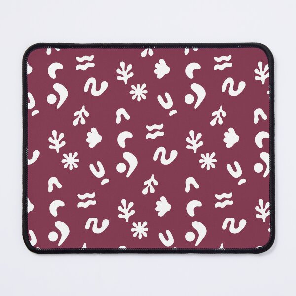 Item preview, Wine Red Boho Geometric Pattern – Minimalist Abstract Art designed and sold by NineDesignCreations.