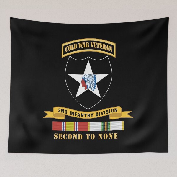 Item preview, Army - 2nd Infantry Division w Br - Ribbon COLD WAR Vet Tab - Second to none X 300 designed and sold by Military Insignia Products.