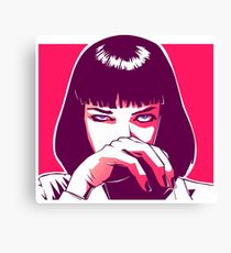 PINKY MIA PULP FICTION Canvas Print