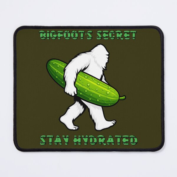 Item preview, Bigfoot’s Secret: Hydration with a Giant Cucumber Meme designed and sold by Doodle-Bloom.