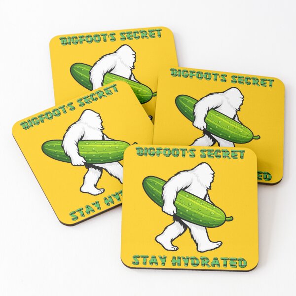 Item preview, Bigfoot’s Secret: Hydration with a Giant Cucumber Meme designed and sold by Doodle-Bloom.