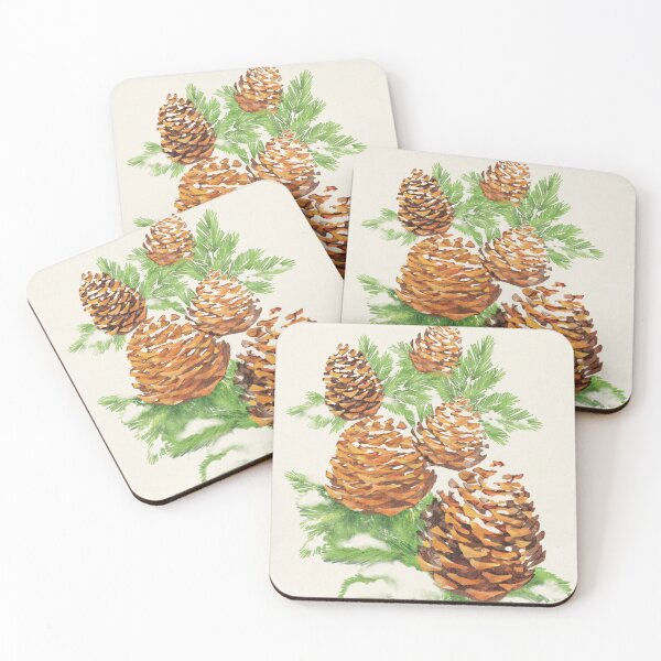 Item preview, Pine cones under the snow designed and sold by Hélène Carmona.
