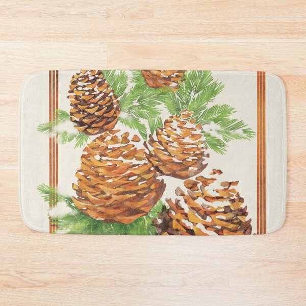 Item preview, Pine cones under the snow designed and sold by Hélène Carmona.