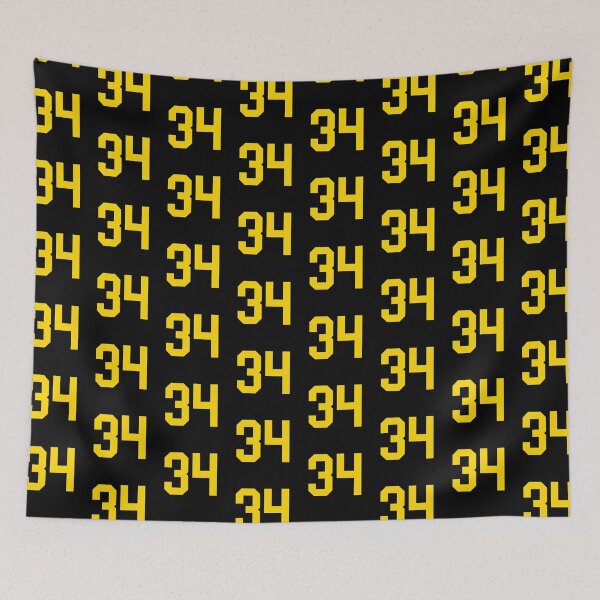 Item preview, Bold Yellow Sport Number 34 designed and sold by NECHSTORE.