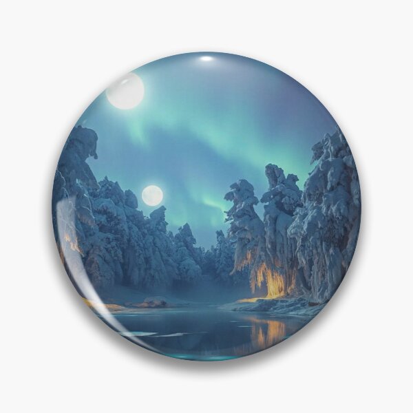 Item preview, Enchanted Winter Forest – Warm Glow Among Frozen Trees designed and sold by Shouganai-Mind.