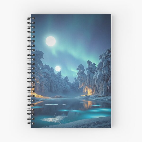 Item preview, Enchanted Winter Forest – Warm Glow Among Frozen Trees designed and sold by Shouganai-Mind.