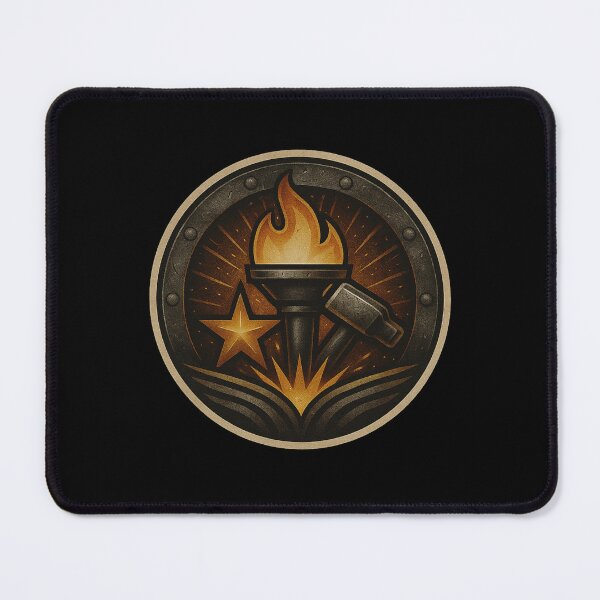 Item preview, Forge Torch Emblem designed and sold by pixelpulsenyc.