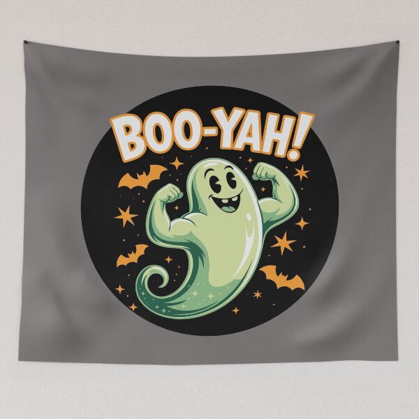 Item preview, The Haunted Bicep: A funny Halloween T-shirt design that's all about strength and spooky fun. For the Halloween Festive Season designed and sold by Grang Art Artistic Designs.