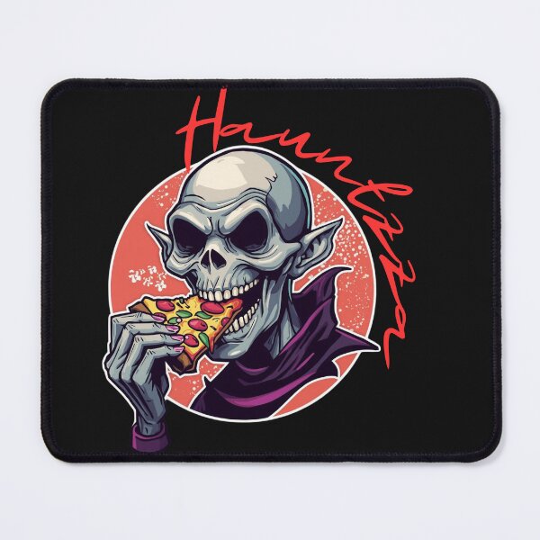 Item preview, Hauntzza – Scary Skeleton Eating Pizza Halloween Design designed and sold by dotitoko.