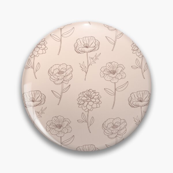 Item preview, Cute Neutral Botanical Floral Outlines designed and sold by Lindsay Marie Patterns.
