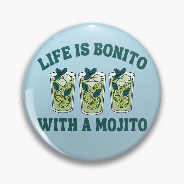 Item preview, Life is Bonito with a Mojito Cocktail designed and sold by Magnolia Valley Art.