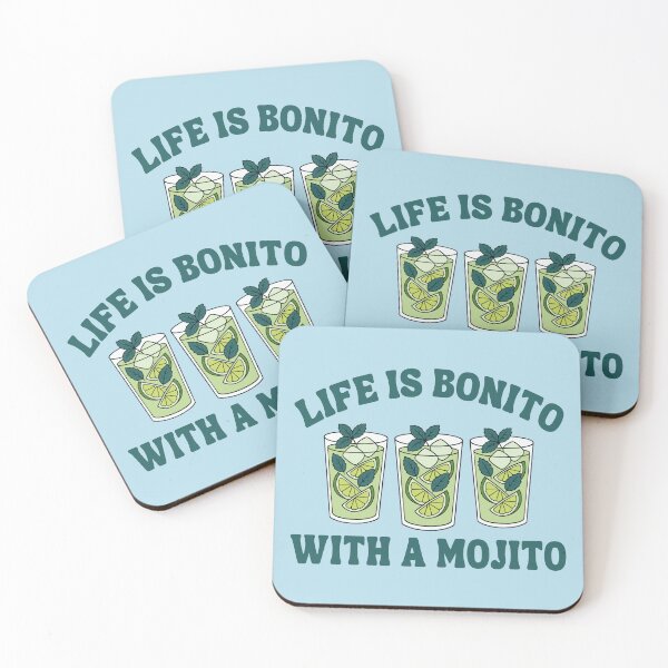 Item preview, Life is Bonito with a Mojito Cocktail designed and sold by Magnolia Valley Art.