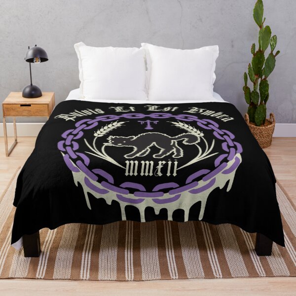 Item preview, Black Cat: Pulvis Et Est Umbra (Purple) designed and sold by justifiedink.