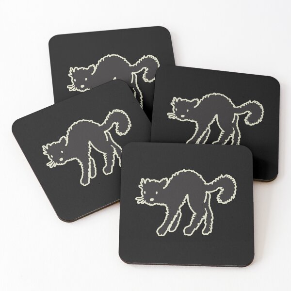 Item preview, Black Cat: Pulvis Et Est Umbra (Orange) designed and sold by justifiedink.