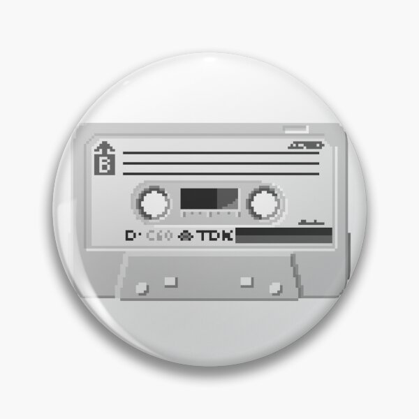 Item preview, Cassette BW Pixel Art designed and sold by liuxpixel.
