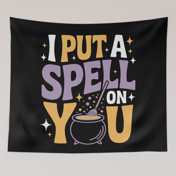 Item preview, I Put a Spell on You: A funny Halloween T-shirt design that's all about strength and spooky fun. For the Halloween Festive Season designed and sold by Grang Art Artistic Designs.